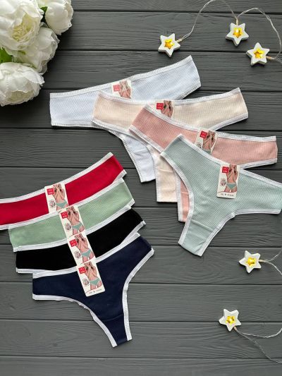 Стрінги у рубчик (A3156)