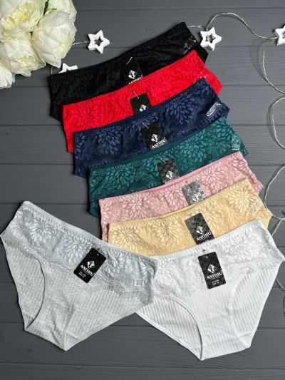 Трусики з мереживним пояском (A703)