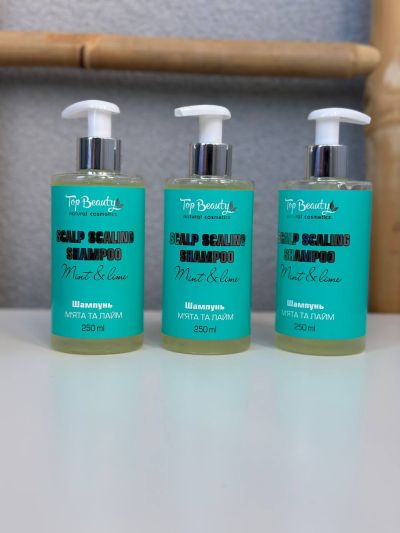 Шампунь для глибокого очищення шкіри голови  «М‘ята  -Лайм» від Top beauty (147550)