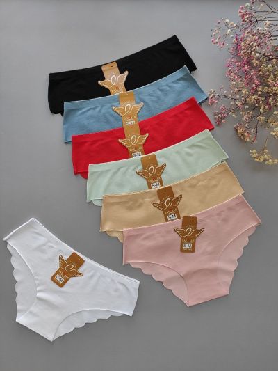 Бавовняні трусики з фігурним краєм (7889)