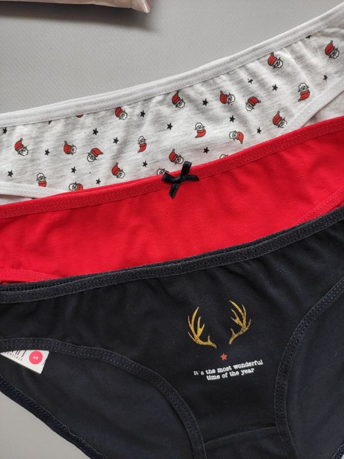 Новорічний набір трусиків "Санта і Олень"